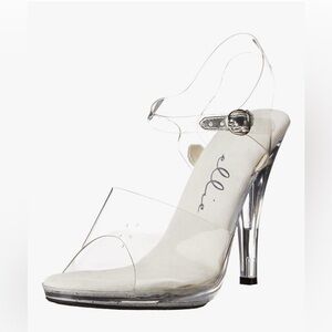 Ellie Shoes Brook Clear Sandals, Size 9